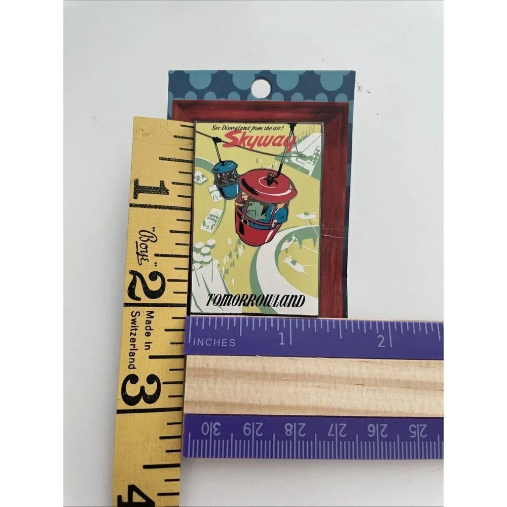 Disney 03 Disneyland Attraction Poster Series LE Pin TOMORROWLAND SKYWAY - Picture 4 of 4